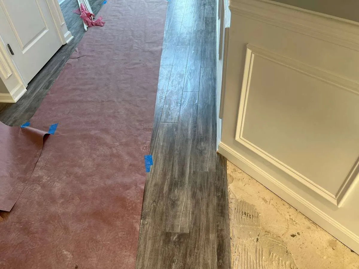 Completed marble shower restoration in North Druid Hills